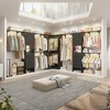 Besiost Set of 3 Corner Closet System with 8 Hanging Rods and 6 Drawers, 10 FT-12 FT Walk-In Closet Organizer - 3 of 4