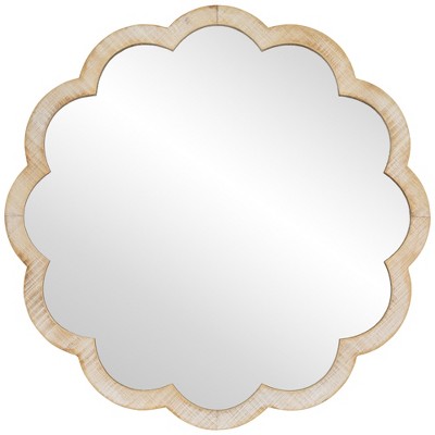Northlight Scalloped Edge Hanging Wall Mirror - 23.5"
