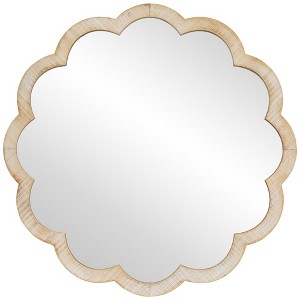 Northlight Scalloped Edge Hanging Wall Mirror - 23.5" - 1 of 4