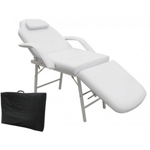 Costway 73'' Portable Tattoo Parlor Spa Salon Facial Bed Beauty Massage Table Chair - 1 of 4