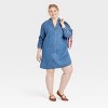 Women's Long Sleeve Popover Mini Shirtdress - Universal Thread™ - 3 of 3