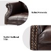 Amadeo Traditional Faux Leather Executive Chair with Solid Wood Base and Tufted Back|HULALA HOME - 4 of 4