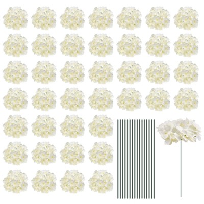 Unique Bargains Wedding Centerpieces Decoration Silk Artificial Hydrangea Flowers