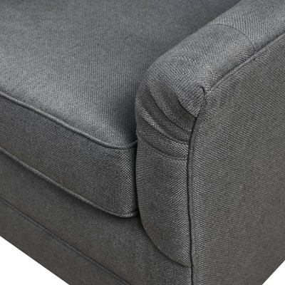 Mathis Deep Gray Velvet Swivel Glider Chair