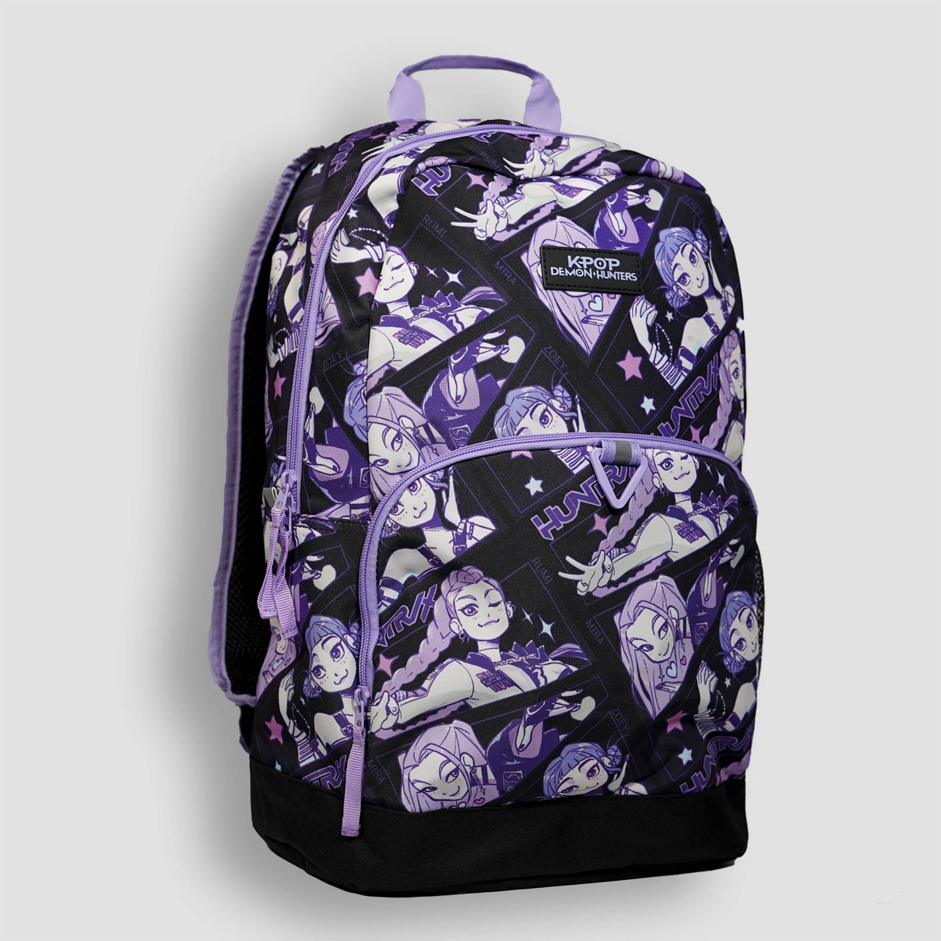 Demon Hunter KPop Dome 18" Backpack - Black/Purple/Pink