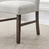Roundhill Furniture Sorlen Modern Gray Upholstered Dining Chairs, Set of 2 - 4 of 4