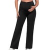 Coolmee Women's Maternity Pants Leggings Workout Active Yoga Over The Belly Soft Pregnancy Pants - 4 of 4
