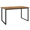 vidaXL Patio Table with U-shaped Legs 55.1 in.x31.5 in.x29.5 in. Solid Wood Acacia - image 2 of 4