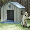 31" Weatherproof Outdoor Dog House with Apex Roof ¨C Durable Kennel Shelter for Medium Dogs - 4 of 4