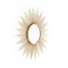 Brewster Opal Gold Starburst Metal Wall Mirror: 20" Round, Iron Frame, No Assembly Required - 4 of 4