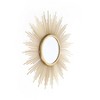 Brewster Opal Gold Starburst Metal Wall Mirror: 20" Round, Iron Frame, No Assembly Required - image 4 of 4