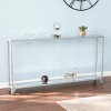 Bergen Narrow Metal Console Table - CM3656 - Silver - SEI - 2 of 4