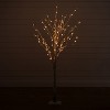 5ft. Pre-Lit Artificial Birch Tree with 76 Warm White LED Lights – Elegant Seasonal Holiday X-Mas Glow - 3 of 4