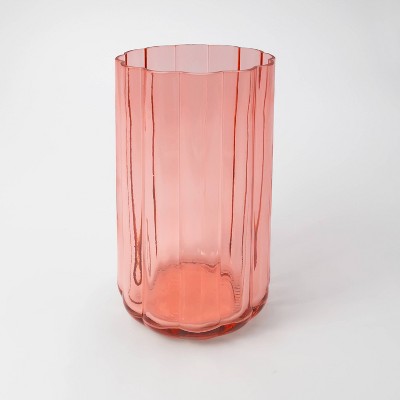 MFR Studio Scalloped Glass Vase Pink