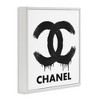 Stupell Industries Black Glam Drip Logo Framed Giclee Art - 3 of 4