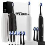 Aquasonic Dual Handle Ultra Whitening Electric Toothbrushes - White & Black
