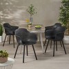 Christopher Knight Home Hanness Outdoor Modern Polypropylene Dining Chair (Set of 4) - 2 of 4