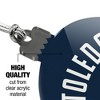 University of Toledo Official Logo Acrylic Christmas Tree Holiday Ornament - 4 of 4