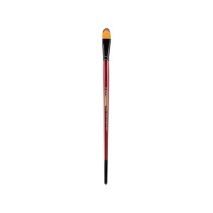 Creative Mark Ebony Splendor Short-Handled Synthetic Sable Paint Brush, Filberts, Teijin Multi-Filament Hair, Handcrafted Synthetic Paint Brushes for - 1 of 4