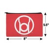 Green Lantern Blackest Night Red Lantern Logo Makeup Cosmetic Bag Organizer Pouch - 4 of 4