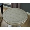 UPHA 26-inch Round Wooden Pedestal Side Table - 3 of 4