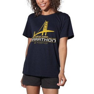 Women's Star Trek Marathon Logo Loose T-Shirt Navy - 1 of 4