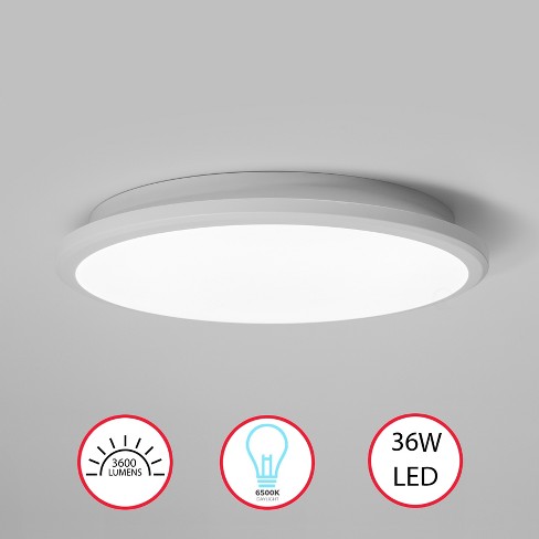 Importsround Led Ceiling Fixture Flush Mount Lighting, 6500k 30,000 Hour Lifetime Target