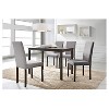 5pc Andrew Contemporary Dining Set Dark Brown/Gray - Baxton Studio - 3 of 3