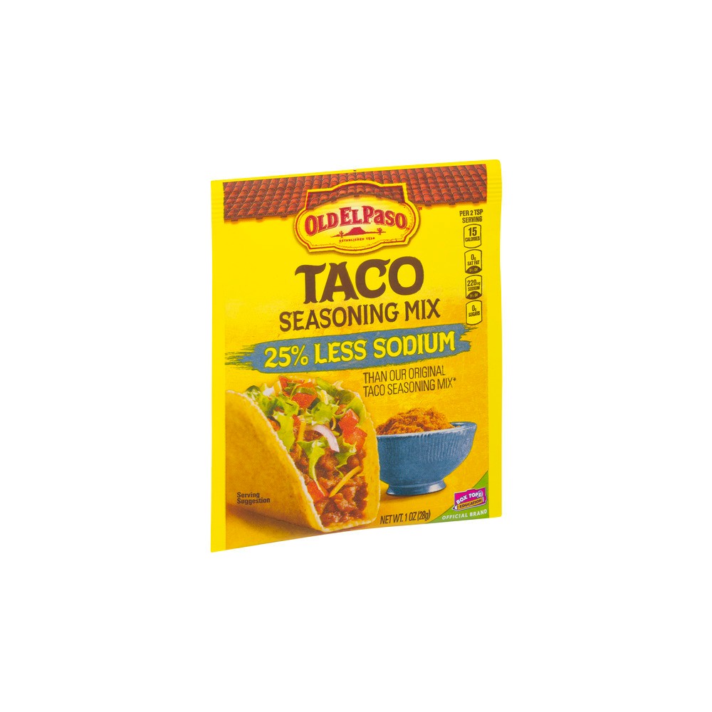 UPC 046000288772 Old El Paso Low Sodium Taco Seasoning Mix 1 oz