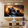Cheerlux E2 1080P WiFi Mini Streaming Projector Bright LED Full HD 1080P Bluetooth Electronic Focus & 120" Home Theater/Gaming Display Easy Setup - 4 of 4