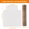 Office Chair Mat for Carpet, Computer Desk Chair Mat for Carpeted Floors, Hard Rolling Mat with Anti-Slip Back, Carpet Protector, Clear - 2 of 4