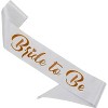 4E's Novelty Bride Cowgirl Hat with Veil & Bachelorette Sash - White Cowboy Hat for Bachelorette Party - 4 of 4