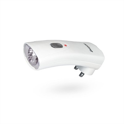 Energizer White Polycarbonate LED Rechargeable Flashlight