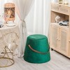 Nordlys Bouclé with Rope Pouf Vintage Style Upholstery Living Room - 2 of 4