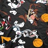 Mens Space Jam Classic Shirt - Tune Squad Marvin & Bugs Bunny Tee - Space Jam 90ÃƒÂ¯Ã‚Â¿Ã‚Â½s Classic T-Shirt (Allover Black, Medium) - 2 of 4