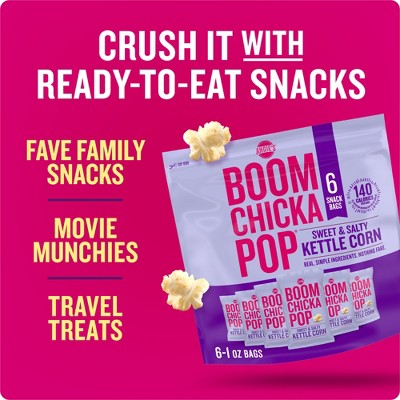 4pk Angie's Boomchickapop Sweet & Salty Kettle Corn Popcorn  Multipack - 1oz/6ct