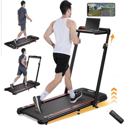 Probe Hues Walking Pad Under Desk Treadmill with Handle Bar, 300lbs Capacity
