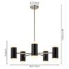 Rennnsan Tavari 26"W Capsule Modern LED Dimmable Chandelier - 3 of 4