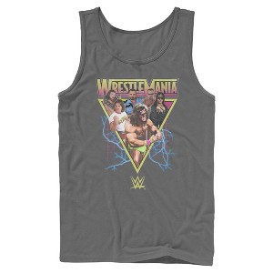 Mens WWE Retro Wrestlers Triangle Tank Top - 1 of 4