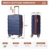 28in Hardside Carry On Luggage with Spinner Wheels, Expandable Lightweight Suitcase with TSA Lock, Durable Hardshell Cabin Luggage - 3 of 4