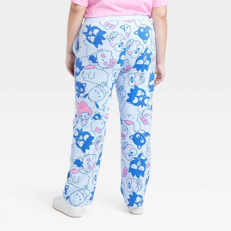 Women's Hello Kitty and Friends Graphic Pants - Blue, 2 of 4