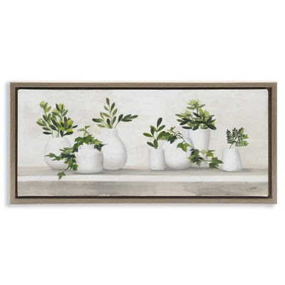 Stupell Industries Traditional Potted Cottage Plants, 25" x 11"