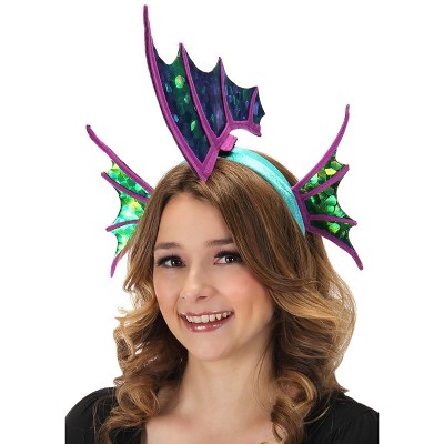 HalloweenCostumes.com    Shimmer Seahorse Fin Headband, Blue/Purple/Green