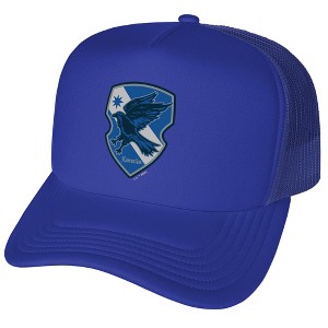 Harry Potter Ravenclaw Plaid Crest Foam Trucker Cap Royal - 1 of 4