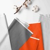 Bacati - 3 Layer Ruffled Crib/Toddler Bed Skirt - White/Orange/Gray - 2 of 4