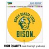 North Dakota State  Bison Secondary Automotive Car Window Locker Circle Bumper Sticker - 3 of 4
