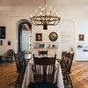 BAOURE Large Black Wagon Wheel Chandeliers 39 Inch, 24 Light Modern Farmhouse Chandelier, Rustic Round Candle chandelier for Dining Room Living Room - 4 of 4
