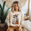Simply Sage Market Women's Graphic Sweatshirt Floral Halloween Ghost - 2 of 4