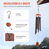 VEVOR Wind Chimes for Outside, 41 in, Deep Tone Wind Chimes with 6 Tubes, Unique Large Memorial Wind Chimes for Anniversary, Black - 4 of 4
