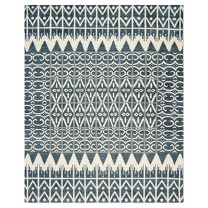 Charcoal Abstract Loomed Area Rug - (9